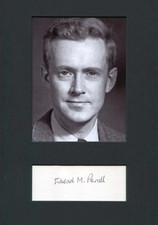 Edward M. Purcell (+1997) Nobel Prize PH 1952 autograph, signed card mounted