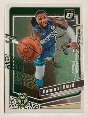 2023-24 Panini Donruss Optic #4 Damian Lillard Milwaukee Bucks