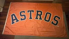 GAME USED HOUSTON ASTROS FLAGPOLE FLAG 9' 10