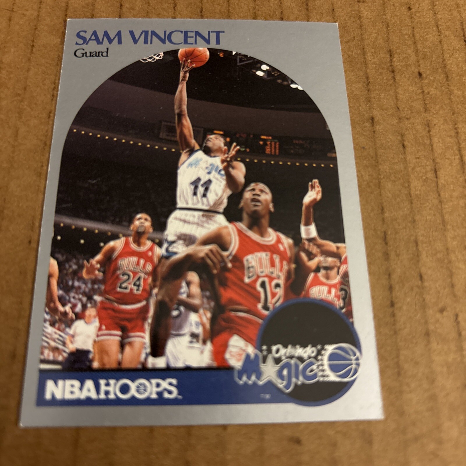 1990 Hoops MICHAEL JORDAN JERSEY 12 #223 Sam Vincent Basketball Card (c9)