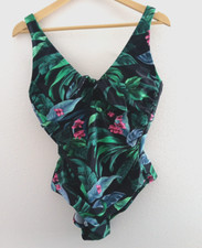 NEW Kona Sol One Piece Swimsuit Size 16 Rushed Underwire Tropical Cruise Beach