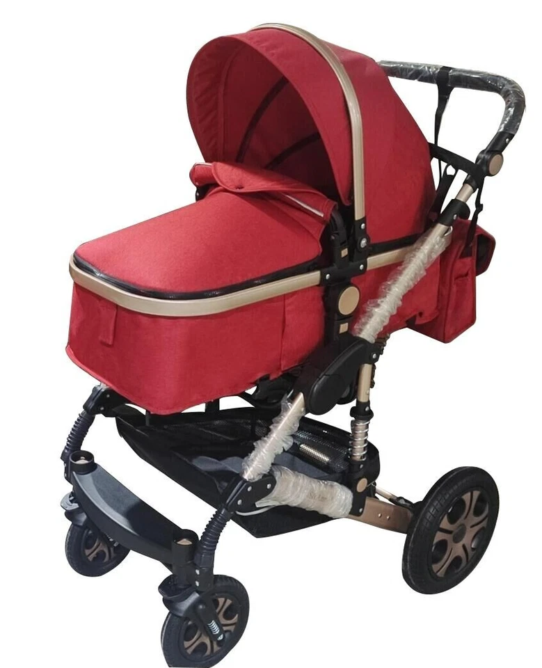 Baby Stroller Combo Car Seat, Baby Travel System with Isofix Base,Baby Pram 3in1 - Image 4 of 4