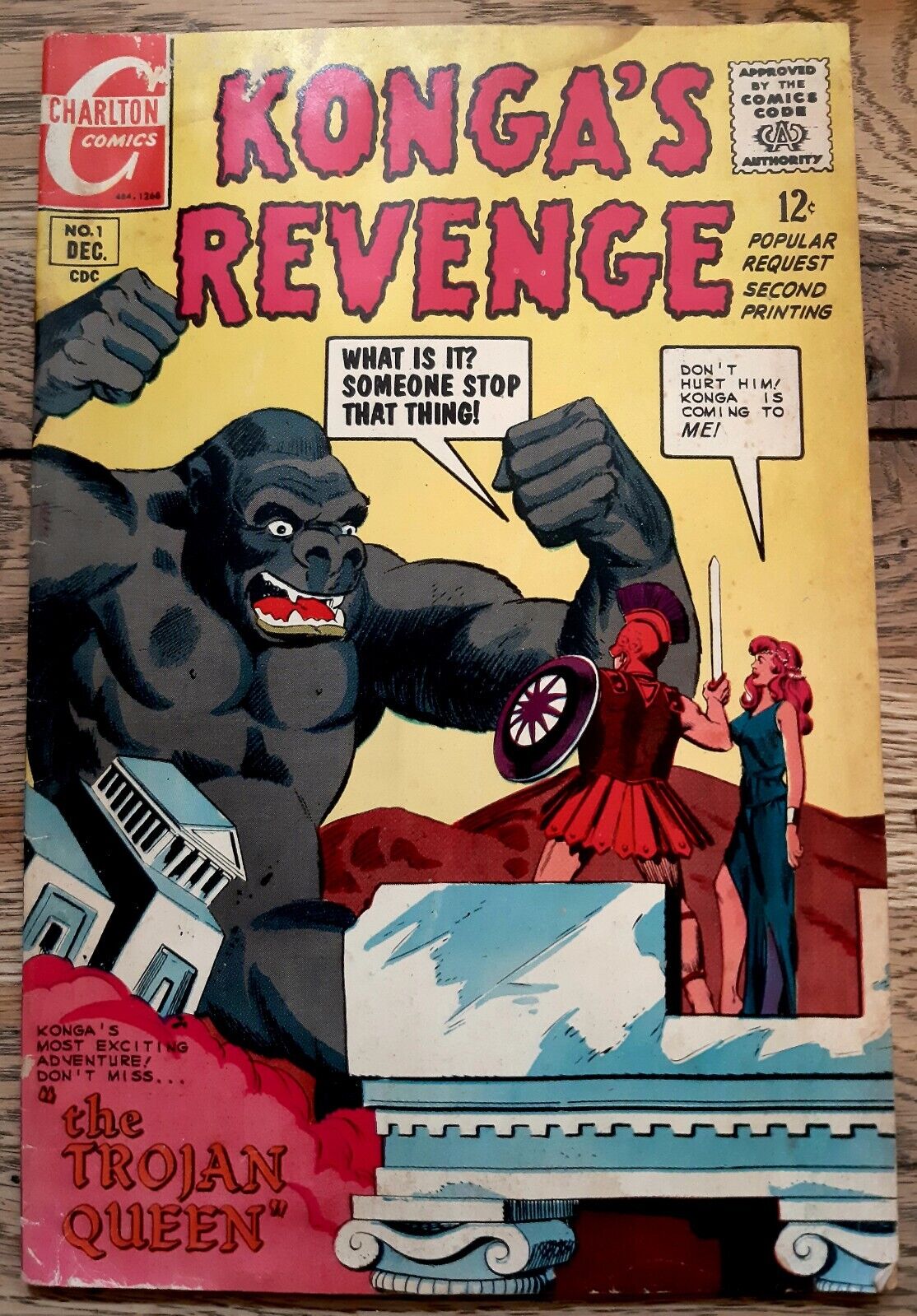 Konga's Revenge #1  1968 CLASSIC DICK GIORDANO KONGA GORILLA collection worthy