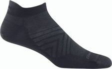 USA Darn Tough 1033 Black Men's Run No Show Tab Ultra-Light Running Sock