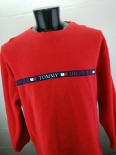 Vintage 90s Tommy Hilfiger Pullover Sweater Mens XL Big Spell Out