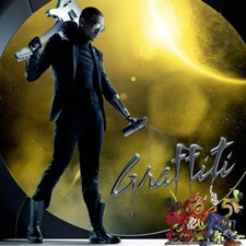 CHRIS BROWN Graffiti  CD Cleaned Buffed Polished CLEAN CASE