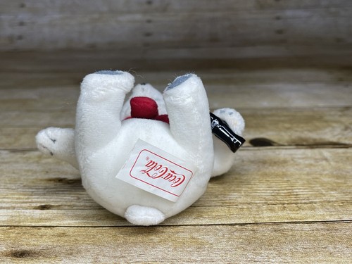 2002 Holiday Coca-Cola Polar Bear Plush Ornament McDonald's Happy Meal Toy - Bild 6 von 8