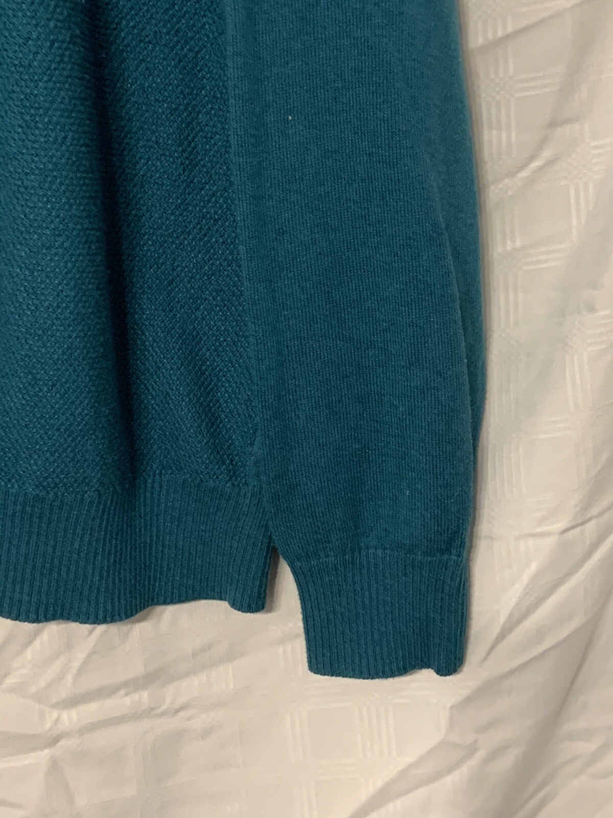 JOHN BARTLETT CONSENSUS  V-Neck Textured Green Sw… - image 3