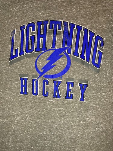 NHL lizenziertes Tampa Bay Lightning Hockey graues T-Shirt Größe 2XL - Bild 2 von 4