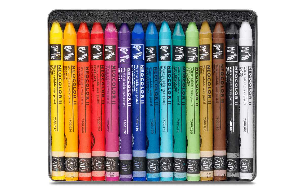 Caran D'Ache Neocolour II Watersoluble Crayons Set Assorted 10 15