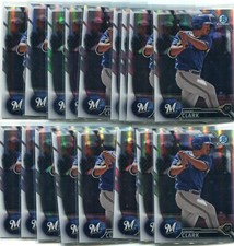 (18) 2016 Bowman Chrome Draft Trent Clark Grisham Refractor Lot - All Refractors