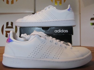 DS Wmns Adidas Advantage White IRIDESCENT 9 EE9690 original superstar stan  smith | eBay