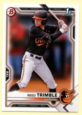 2021 Bowman Draft Reed Trimble 1st Bowman baseball card #BD-144 Orioles