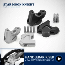 CNC Handlebar Riser Clamp Adapter For BMW R 1250 RT R1250RT 2021 2022 23 24