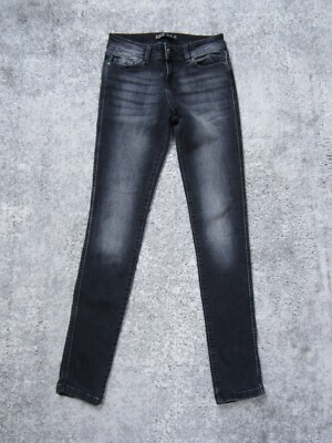 Zara Jeans Womens 2 Basic Z1975 Skinny Black Denim Pants Bottom Casual Dark Wash