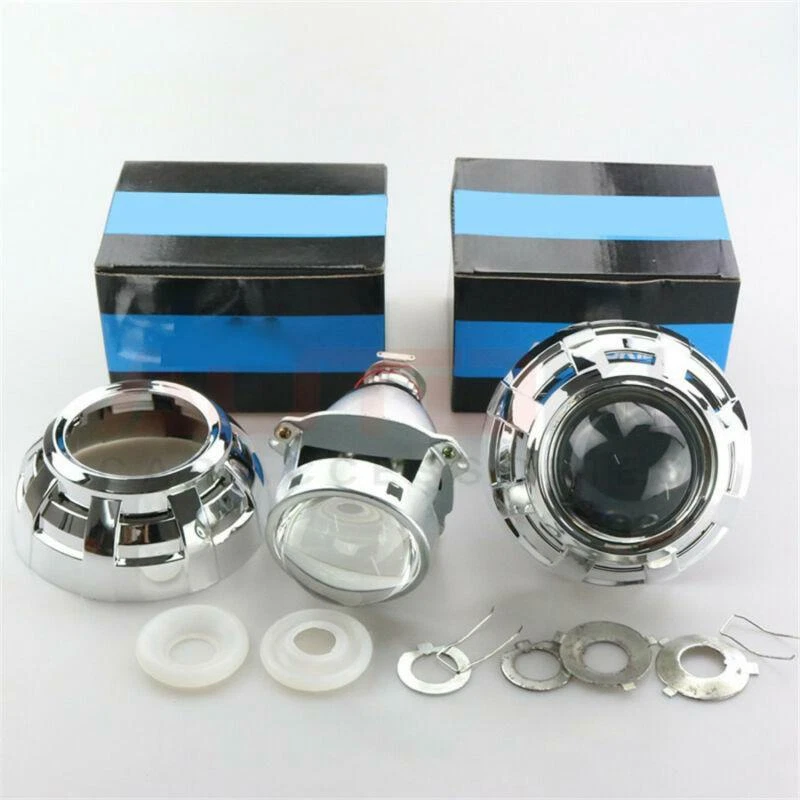 2 Pcs 3" HID Bi-Xenon Car Truck Projector Lens Headlight Retrofit Kit H1 H4 H7 - Image 4 of 4