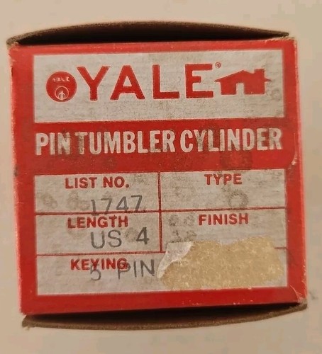 YALE SCHLIESSZYLINDER 5-POLIG LISTENNR. 1747 USA 4 neue geöffnete Box