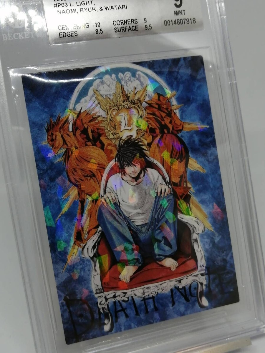 Death Note Trading Card Beckett BGS 9 P Parallel L #P03 Death Note Trading Card Beckett BGS 9 P Parallel L #P03