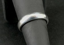 Band Ring Silver Simple Sleek Smooth Sterling 925 Size 6.75 Ring Band