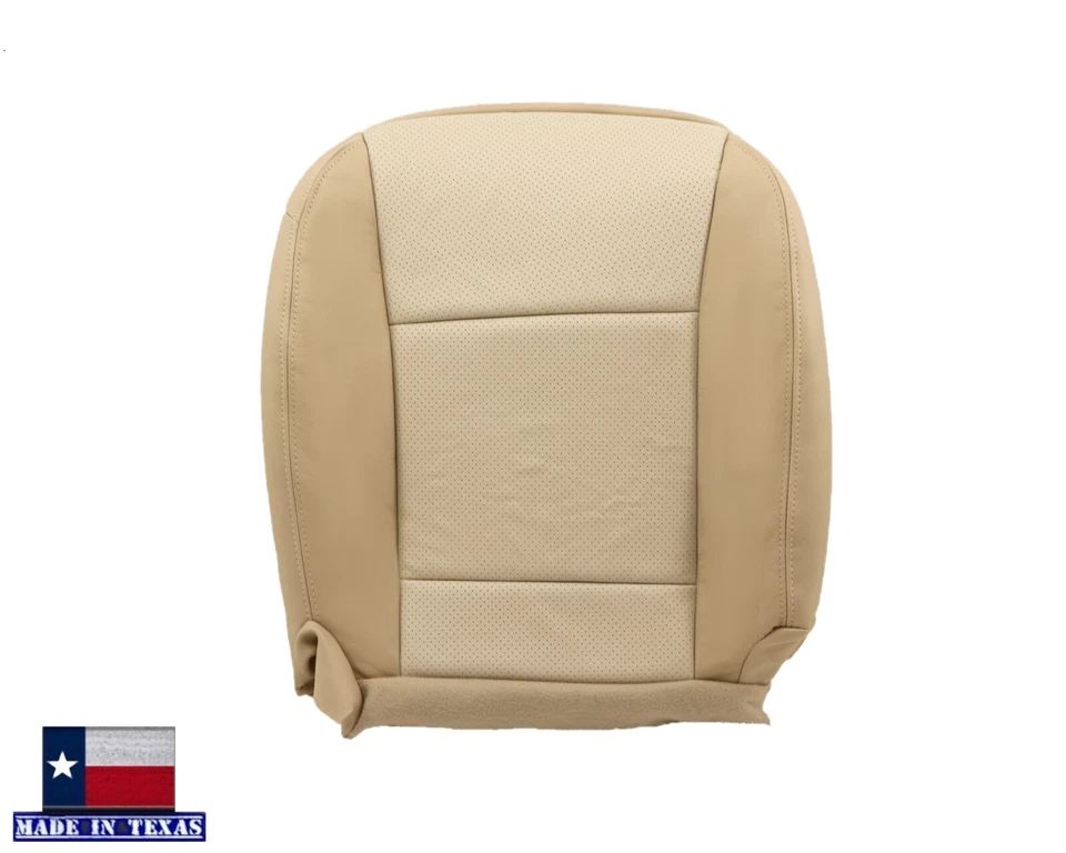 Cubiertas de asiento de cuero para Mercury Mountaineer 2008 parte inferior del conductor pasajero en color tostado Foto 3 de 4