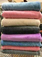 Super Soft Warm Plush Fleece Throw Blanket 42"x58" Assorted Colors NEW