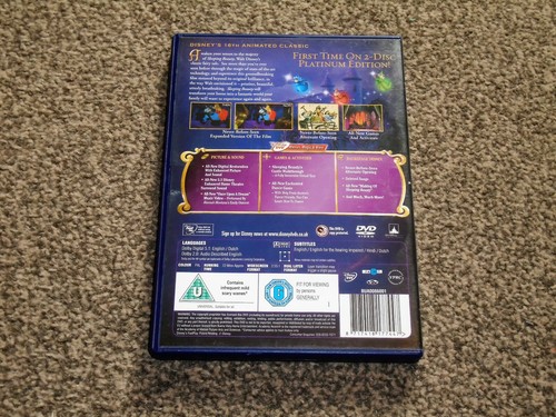 SLEEPING BEAUTY : 2 DISC 50th ANNIVERSARY EDITION DISNEY DVD - VGC (FREE UK P&P) - Picture 2 of 2