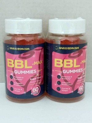 2x JOVARIQUETHOR BBL-MAX Total 120 Gummies-Peach Flavor-Sugar Free-Firmness