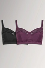 Yours Clothing 2 PACK Non-Wired Soft Cup Bras