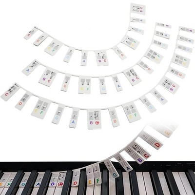 Piano Notes Guide for Beginners   88Key Full Size Piano Stickers, Removable K...