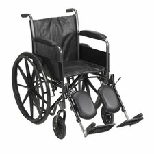 Wheelchair Dual Axle Desk Length Arm Swing-Away Elevati