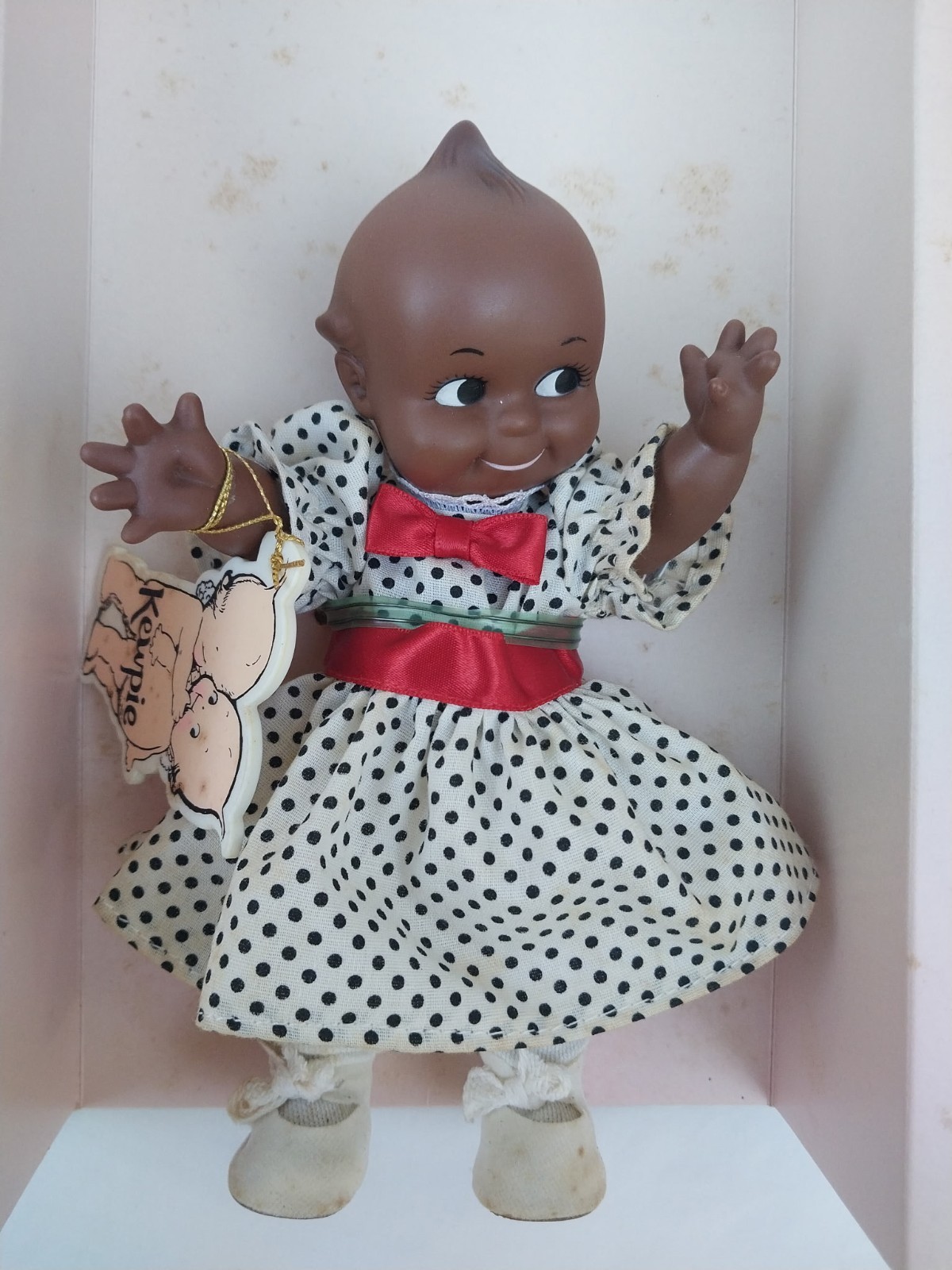 Vintage 1986 Cameo's Black African American Kewpie Doll by Jesco - New In Box
