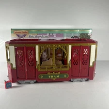 Sylvanian Families Ride A Long Tram Playset With Box - SEE DESCRIPTION