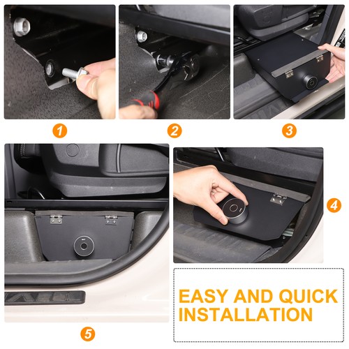 Driver's Seat Fingerprint Lock Security Safe Box For INEOS Grenadier 2020-2026 - Afbeelding 12 van 20