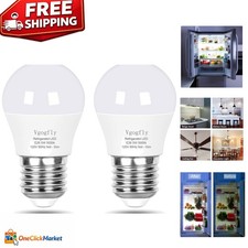 Energy Saving LED Refrigerator Bulb 5W - Daylight White 5000K, 2 Pack