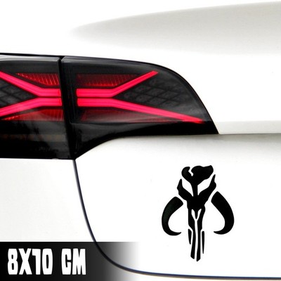 AUTO AUFKLEBER ''MANDALORIAN'' 8X10CM STAR WARS STICKER BOBAFETT CLONEWARS #0038