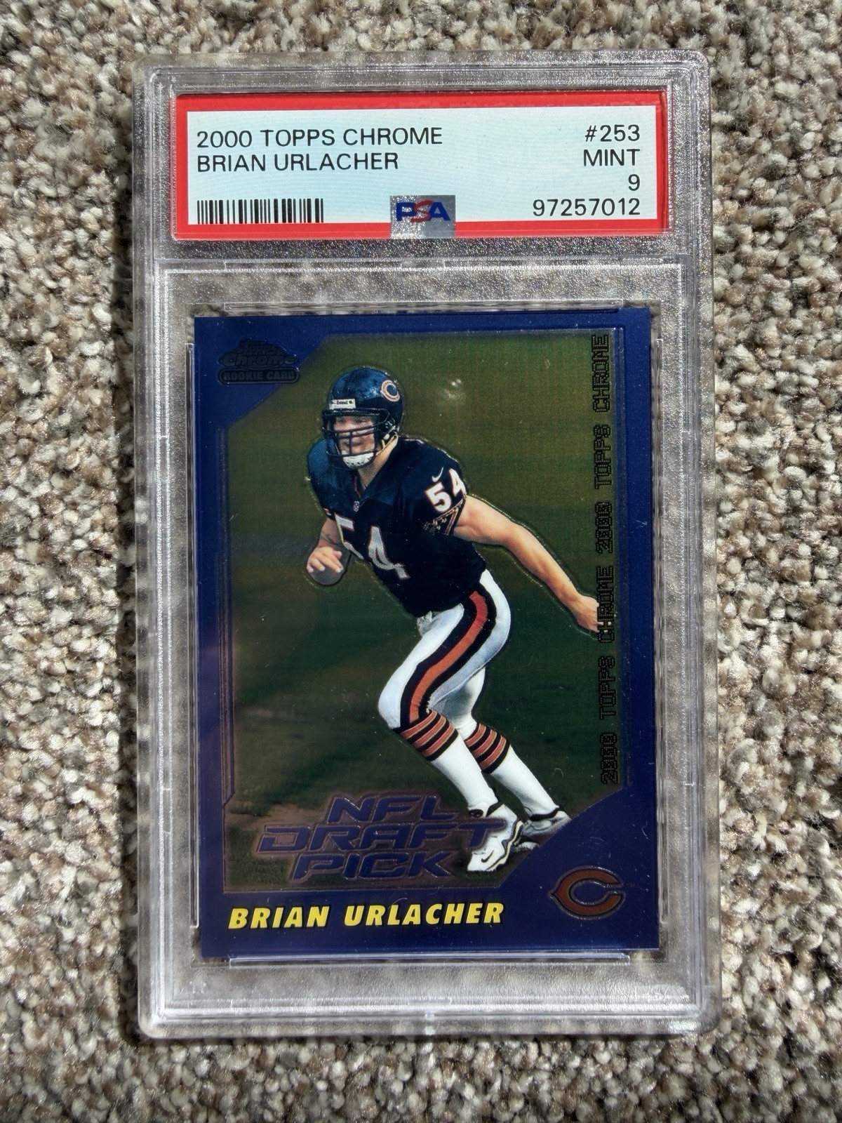 2000 Topps Chrome #253 Brian Urlacher Rookie RC /1650 PSA 9 Mint