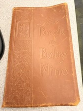 1940 The Book of Baby Mine Vintage Baby Record Book Illustrated Album UNUSED