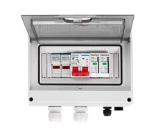 Solar PV DC Combiner Box 1 in 1 Out 600V IP65 MCB SPD Fuse Panel Protector and F