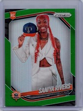 2025 Panini Prizm WNBA #150 Saniya Rivers Green Prizms