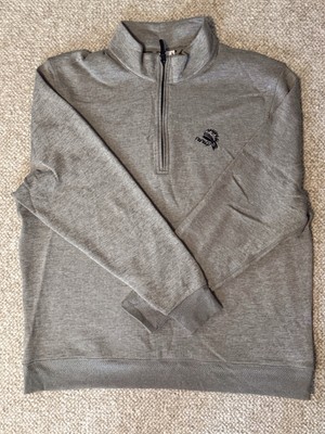 Nike Golf Men's 1/4 Zip Dri-Fit Performance Pullover Size XL, Grey, Logo