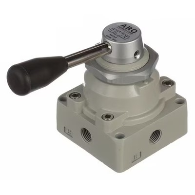 Aro M512lr Manual Air Control Valve, 4-Way, 1/4In Npt