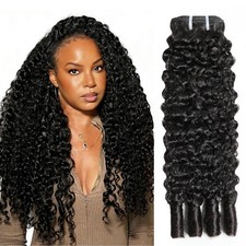 Burmese Curly Bundles Human Hair 18 Inch 3C4A Water Wave Human Hair Bundles With