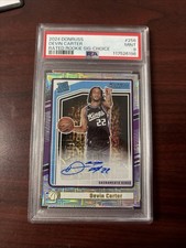2024 Panini Donruss #256 Devin Carter Rated Rookie Card RC Choice Auto PSA 9. rookie card picture