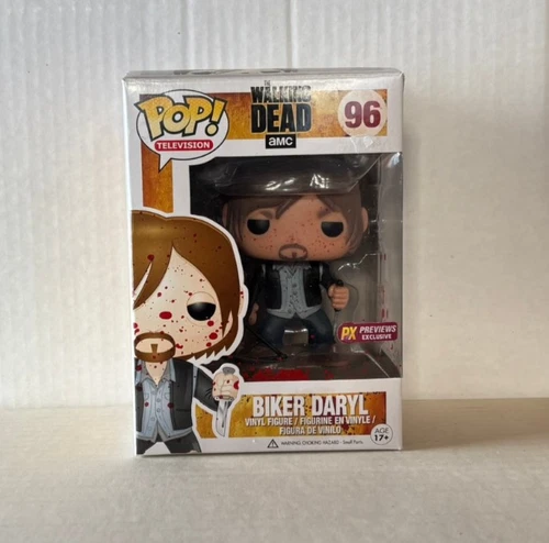 Funko The Walking Dead AMC POP!Biker Daryl  Blood Splater & Bicyle Girl