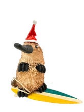 Surfing Platypus - Tree Ornament - 7-9cm