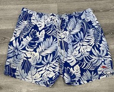 Tommy Bahama 6-inches Swim Trunks Shorts in Blue And White Relax Men's XXL