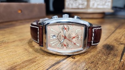 ZENO-WATCH BASEL Tonneau OS Chronograph Watch - RARE - GREAT WATCH