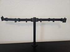 Mount-It Dual Monitor Arms Up To 27" Monitors, Black does not come with Brackets