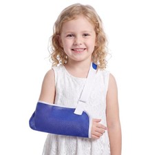 Shoulder Arm Sling For Kid Immobilizer Rotator Support Blue Size L 1 PCS