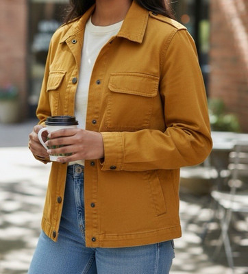 NEW AETHER Apparel UTILITY SAFARI SHIRT JACKET SIZE SMALL SOLD OUT RARE MUSTARD